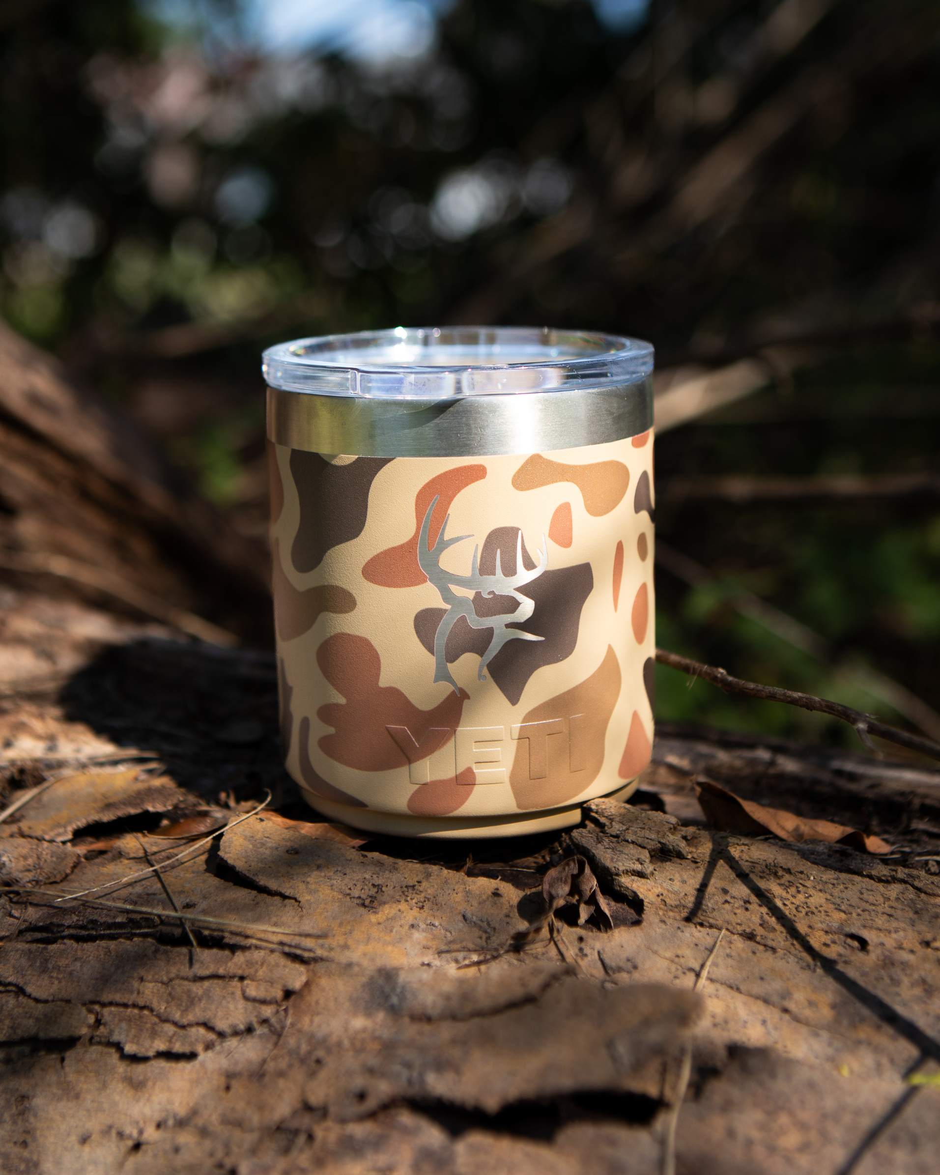 Buck Commander Icon 10oz Wetlands Camo Yeti Rambler Lowball