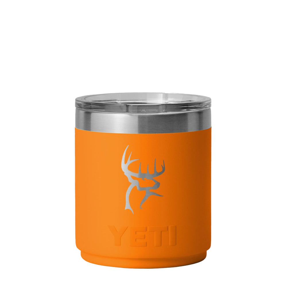 Buck Commander Icon 10oz Orange Yeti Rambler Lowball