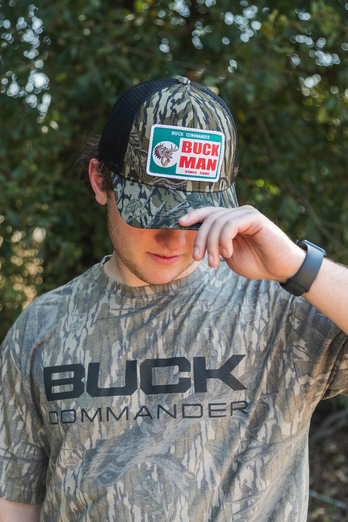 Buck Commander Mossy Oak Treestand Buckman Patch Hat
