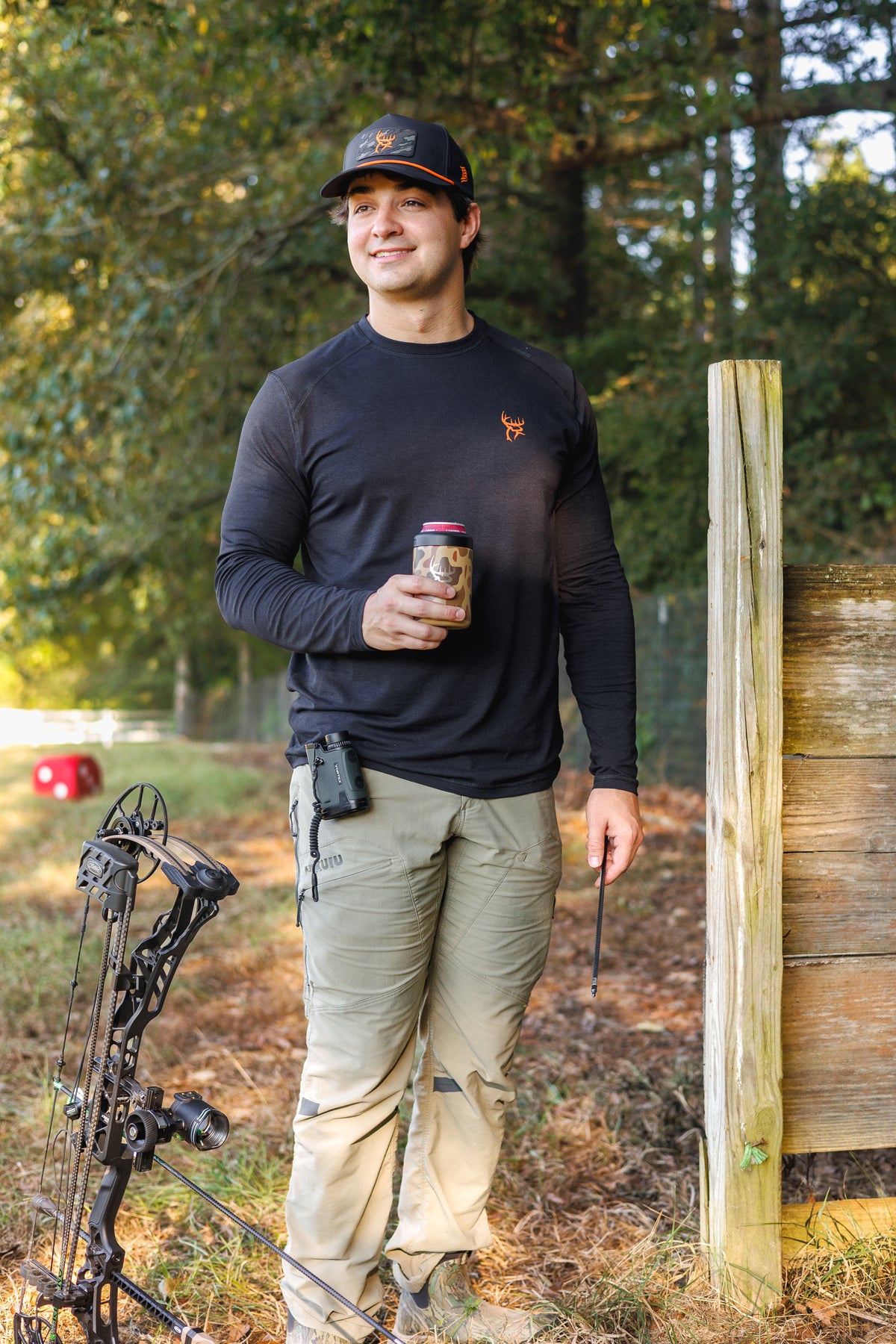 Buck Commander Bamboo Black Long Sleeve Tee