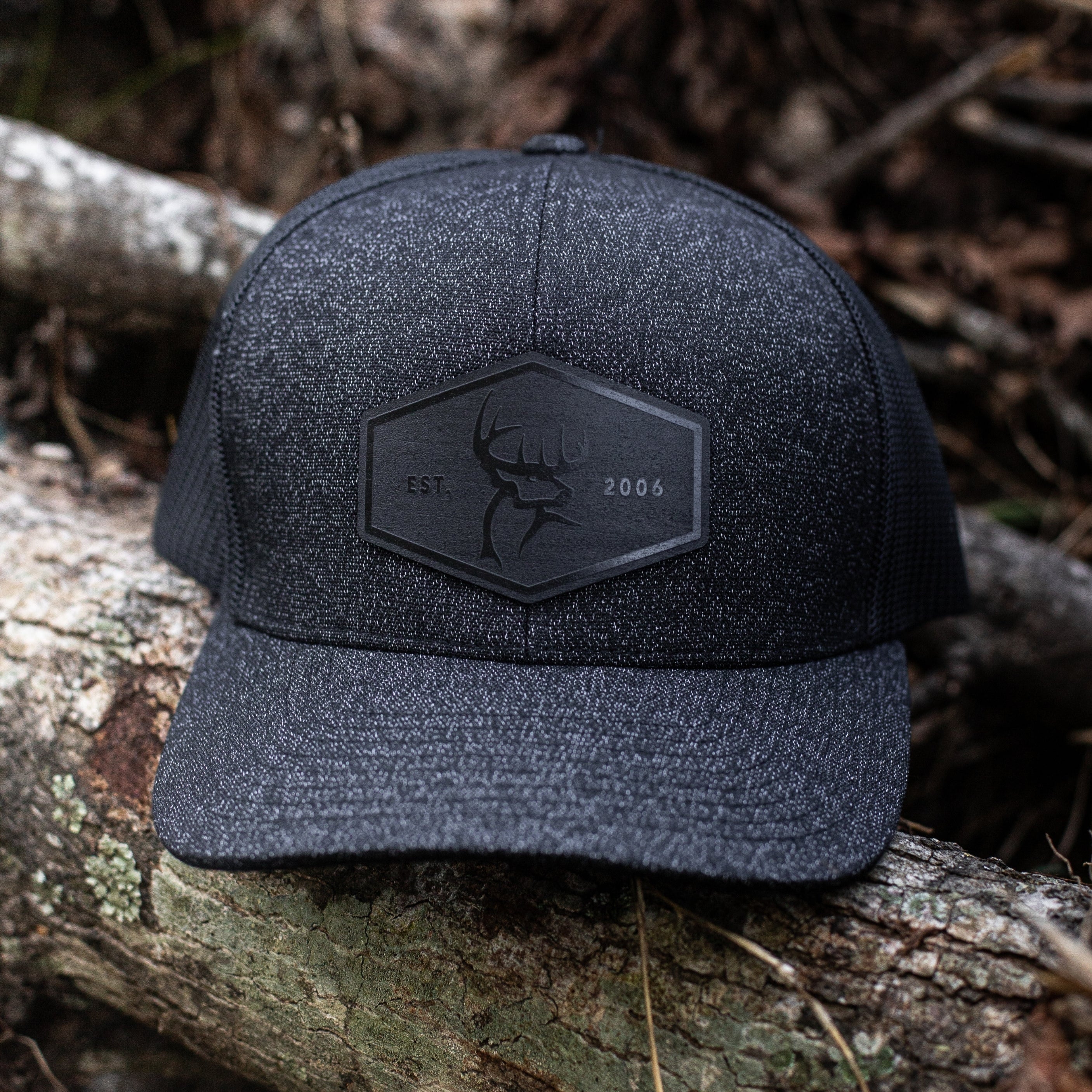 Buck Commander x Union Standard Supply Co. Black Wood Patch Hat