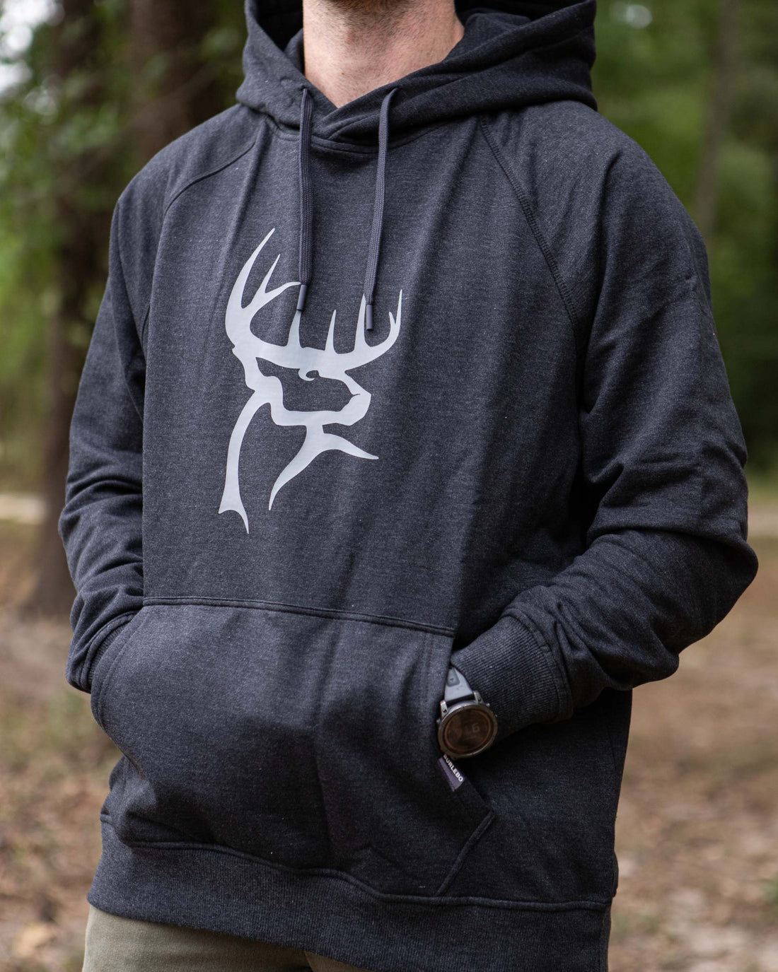 Buck Commander x Burlebo Heather Black Fleece Hoodie