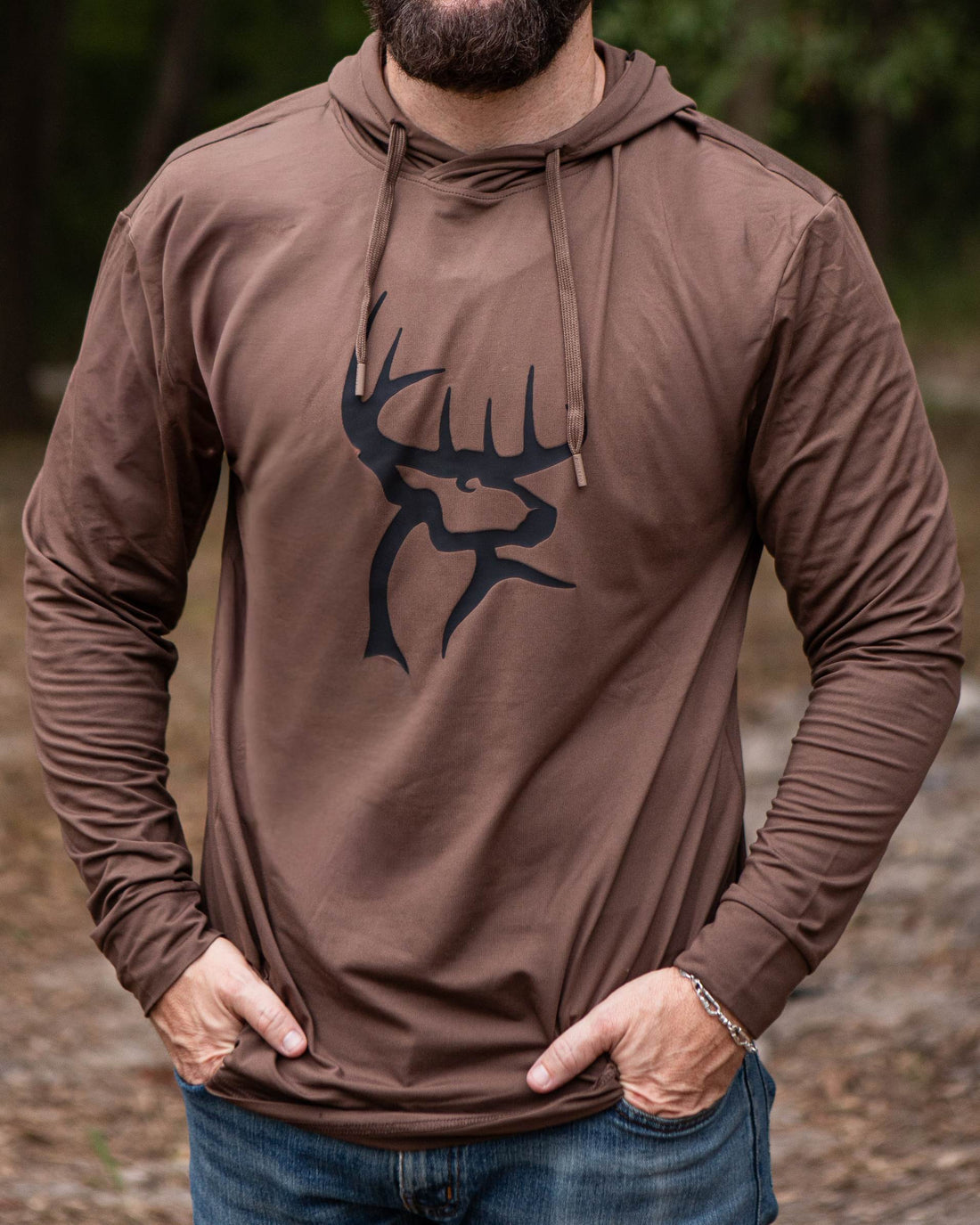 Buck Commander x Burlebo Heather Brown Performance Hoodie