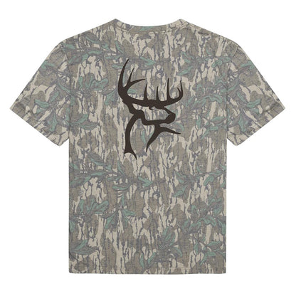 Buck Commander Mossy Oak Greenleaf Washed Out Short Sleeve Tee