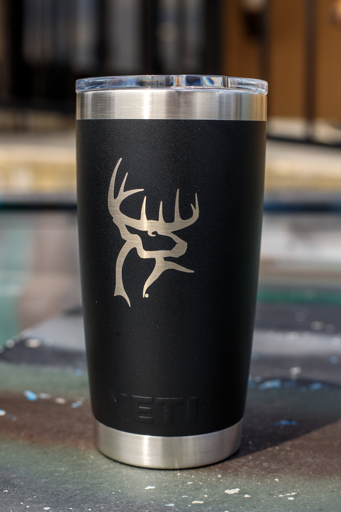 Buck Commander 20oz Black Icon Yeti Rambler