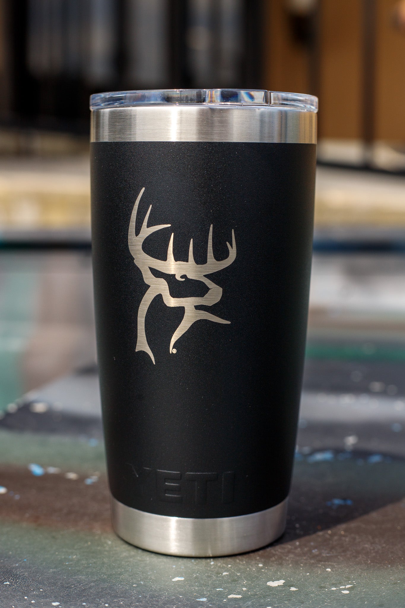 Buck Commander 20oz Black Icon Yeti Rambler