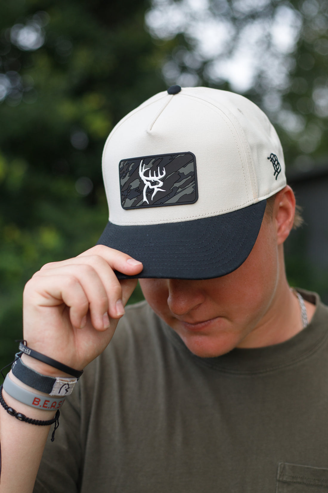 Buck Commander x Branded Bills Curved Rope Beige/Black