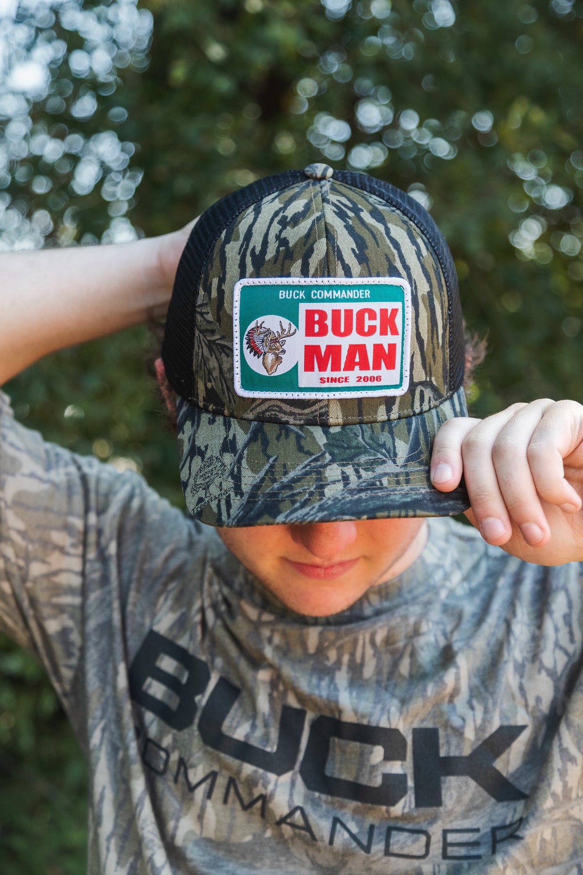 Buck Commander Mossy Oak Treestand Buckman Patch Hat