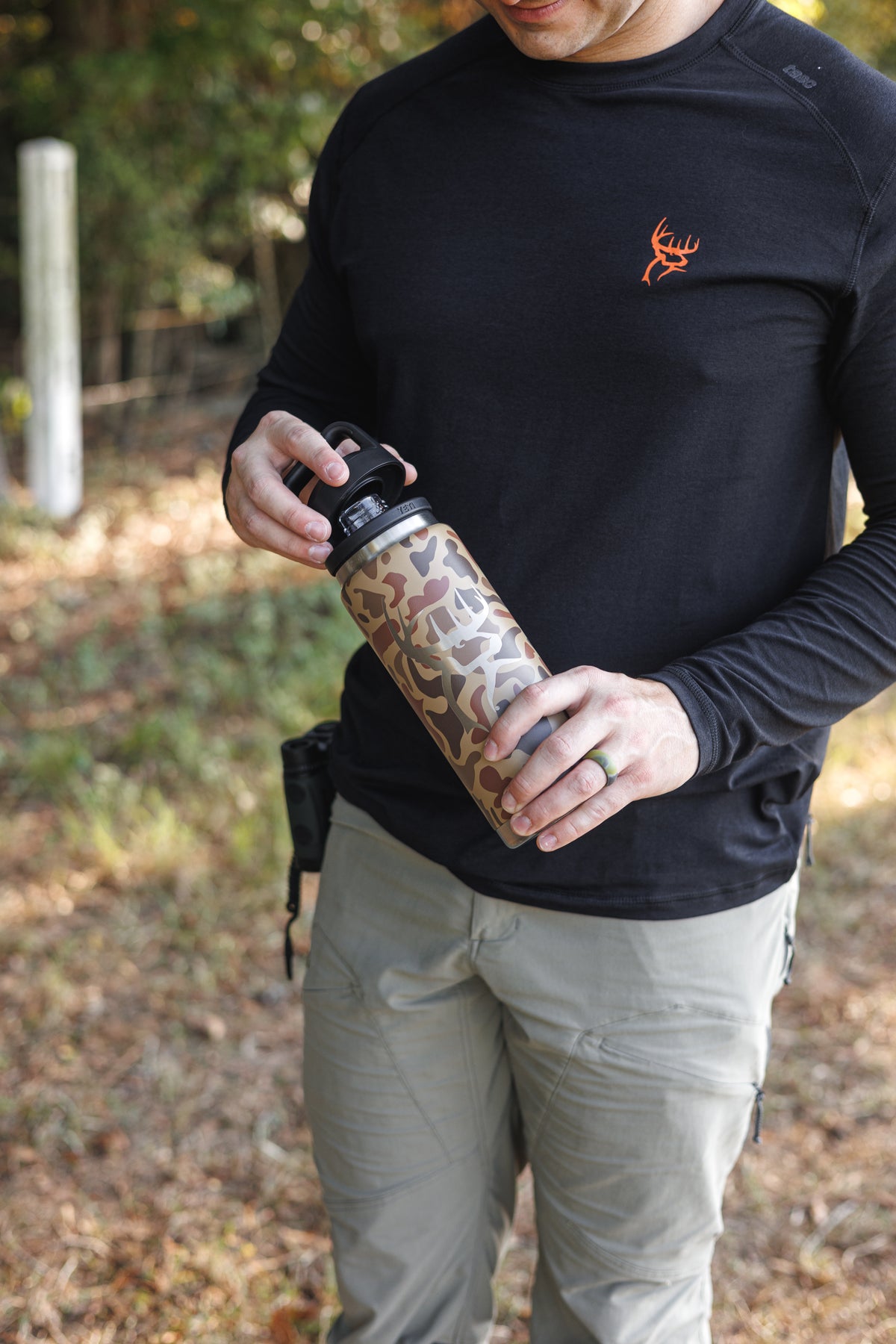 Buck Commander Wetlands Camo 26oz YETI Water Bottle