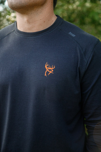 Buck Commander Bamboo Black Long Sleeve Tee