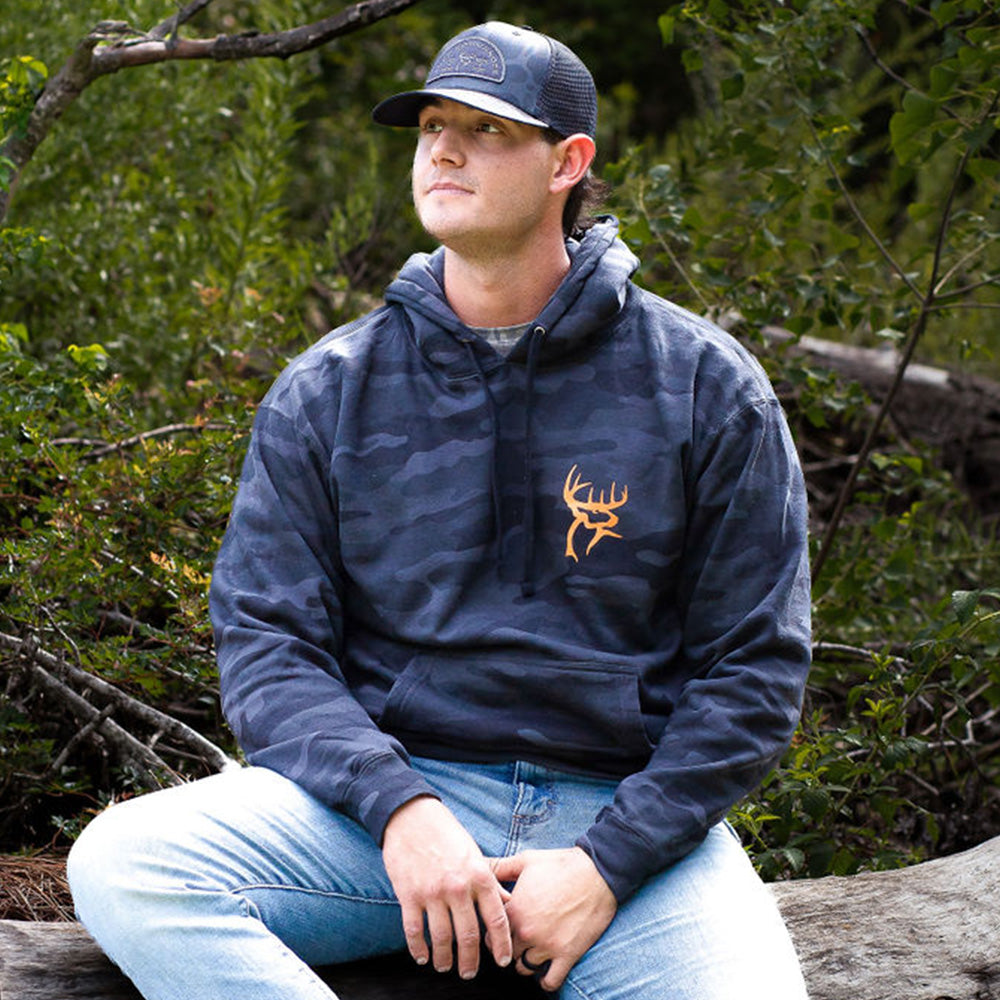 Buck Commander Icon Black Camo Hoodie
