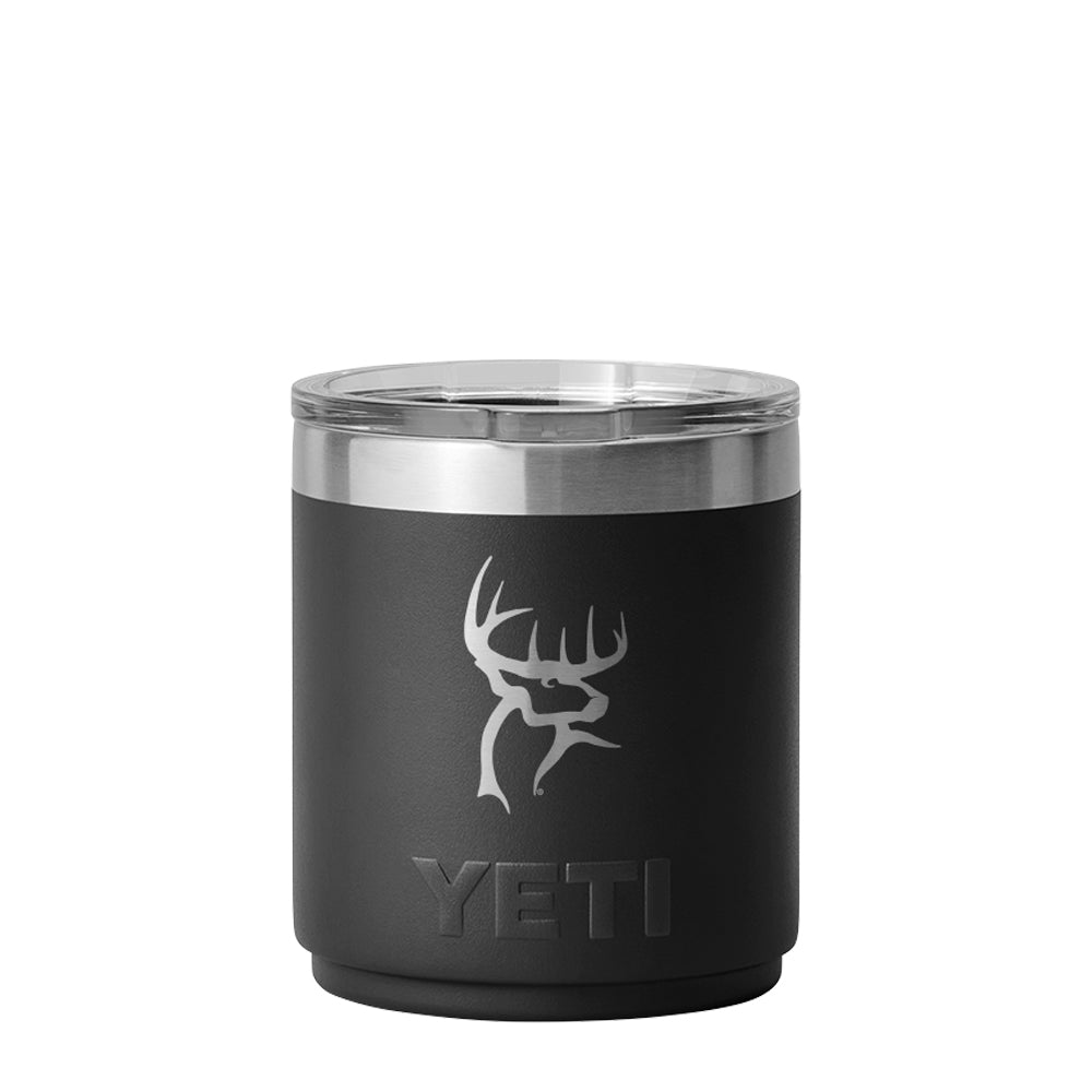 Buck Commander Icon 10oz Black Yeti Rambler Lowball