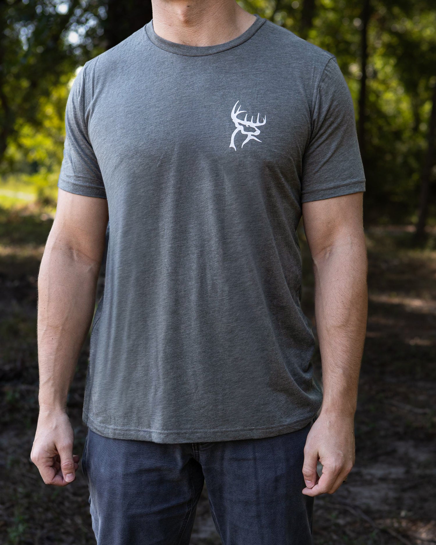 Buck Commander Deer Sketch Tri-blend Tee