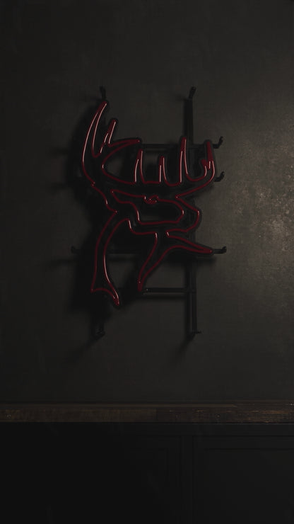 Buck Commander Deer Head LED Sign